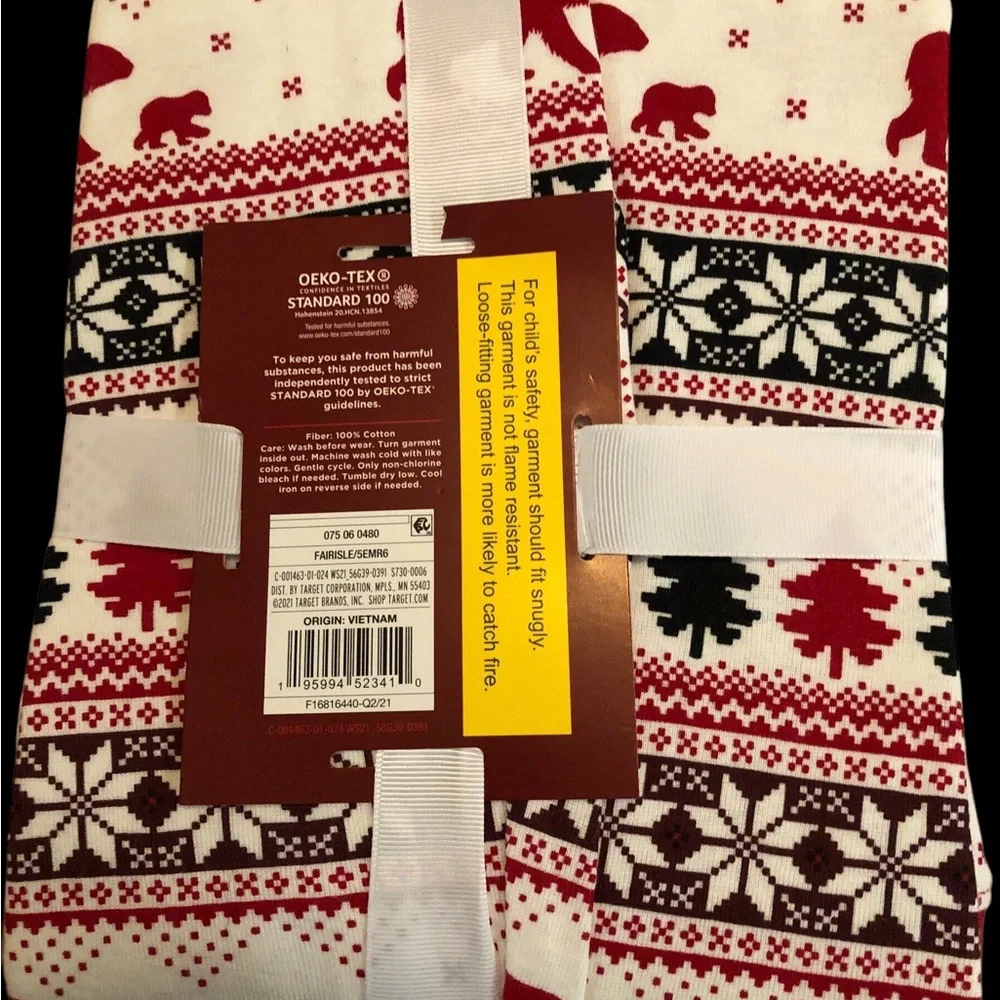 Wondershop Kids‎ Christmas Fair Isle Pajamas Unisex Size 12 🎄🎄